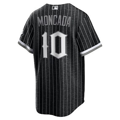 Men's Nike Yoan Moncada Black Chicago White Sox City Connect Replica Player Jersey