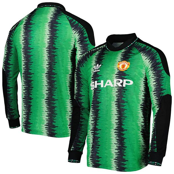 Men's adidas Originals Green Manchester United 2022/23 90 Goalkeeper  Replica Jersey
