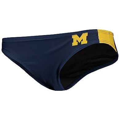 Women's FOCO Navy Michigan Wolverines Wordmark Bikini Bottom