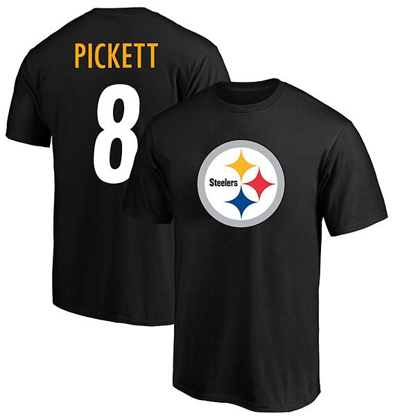 Men s Fanatics Branded Kenny Pickett Black Pittsburgh Steelers Big Tall Player Name Number T Shirt
