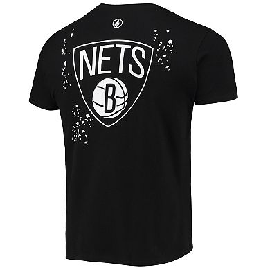 Men's FISLL Black Brooklyn Nets Confetti T-Shirt