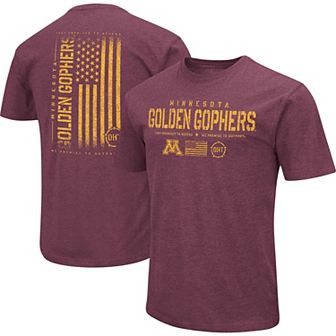 Men's Colosseum Maroon Minnesota Golden Gophers OHT Military Appreciation Flag 2.0 T-Shirt