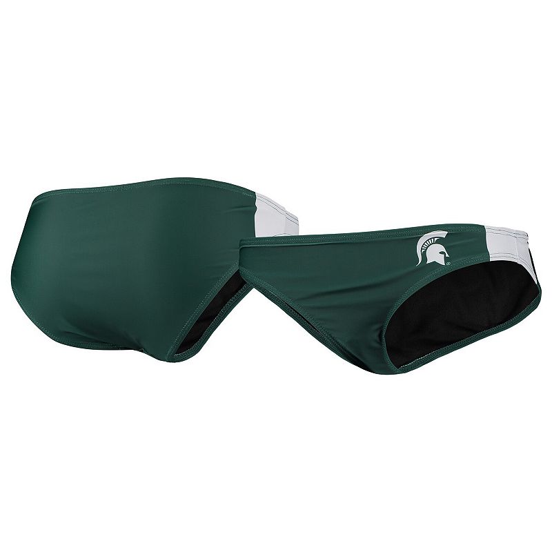 Women's FOCO Green Michigan State Spartans Wordmark Bikini Bottom, Size: Large