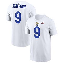 Men's Fanatics Branded Matthew Stafford Cream/Royal Los Angeles Rams Player  Name & Number Raglan 3/4-Sleeve T-Shirt