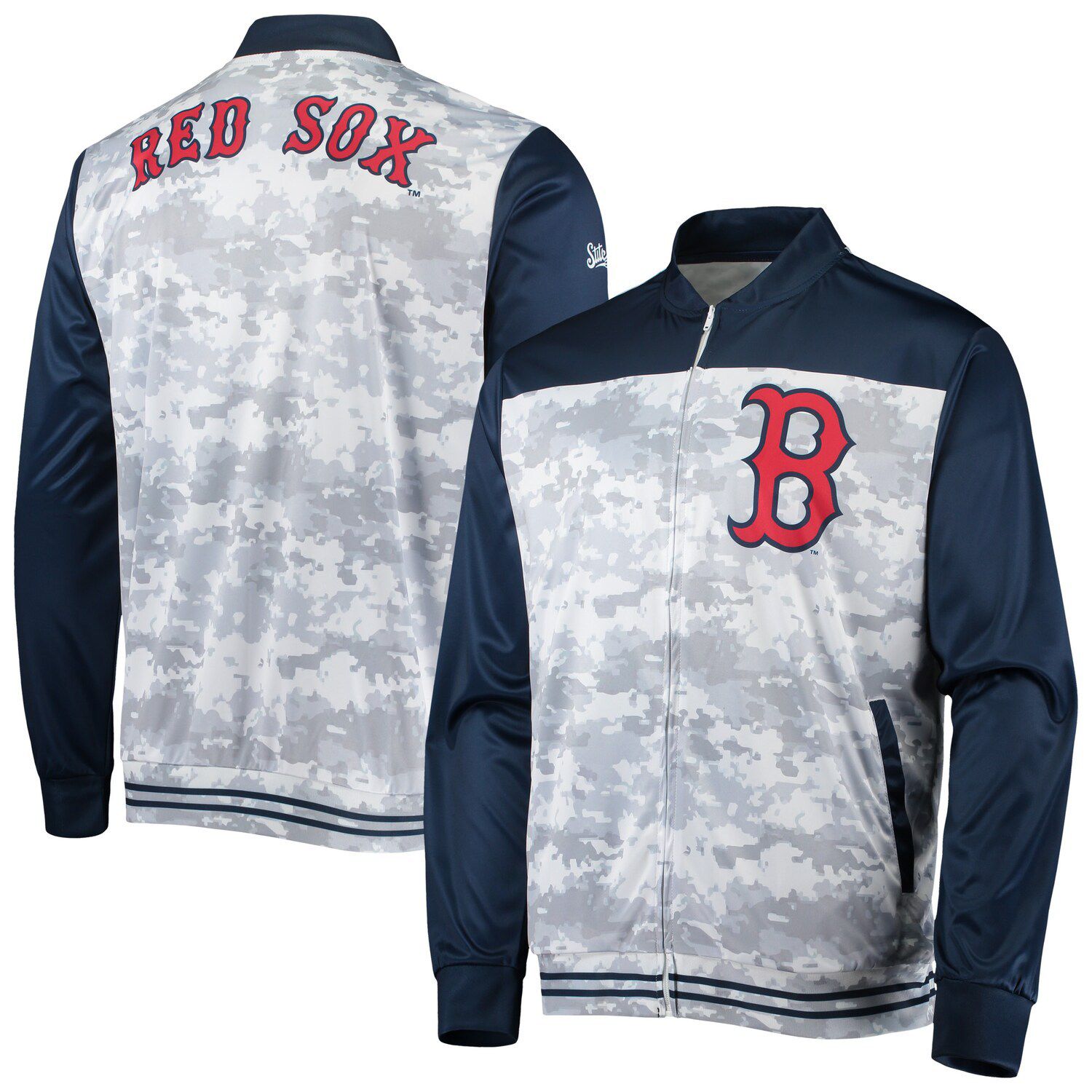 Fanatics Red Sox Iconic Marble Clutch 1/2 Zip Jacket