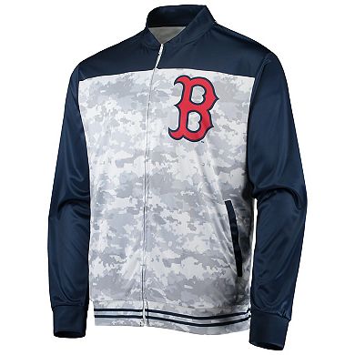 Men's Stitches Navy Boston Red Sox Camo Full-Zip Jacket
