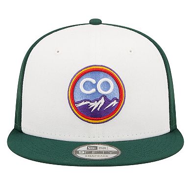 Men's New Era White Colorado Rockies 2022 City Connect 9FIFTY Snapback Adjustable Hat