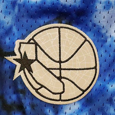 Men's Mitchell & Ness Royal Golden State Warriors Hardwood Classics 1995 Galaxy Swingman Shorts