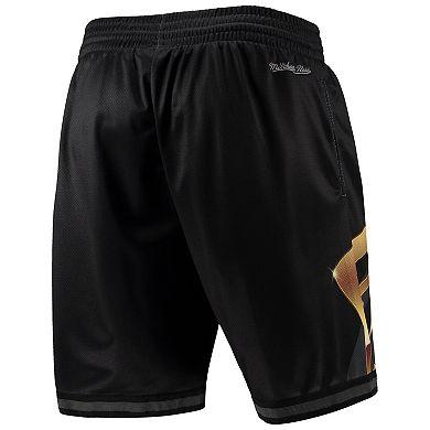 Men's Mitchell & Ness Black Toronto Raptors Big Face 4.0 Fashion Shorts