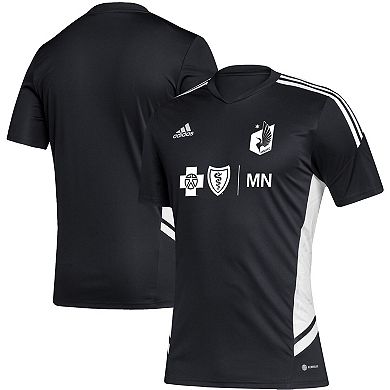 Men's adidas Black/White Minnesota United FC Soccer Training Jersey