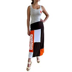 REFRIED APPAREL Women's Refried Apparel Heathered Gray Cleveland Browns  Tri-Blend Sleeveless Maxi Dress