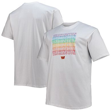 Men's Fanatics White Washington Commanders Big & Tall City Pride T-Shirt