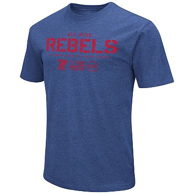 Men's Colosseum Royal Ole Miss Rebels OHT Military Appreciation Flag 2.0 T-Shirt
