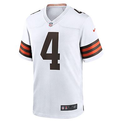Men's Nike Deshaun Watson White Cleveland Browns Game Jersey