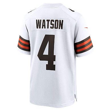 Men's Nike Deshaun Watson White Cleveland Browns Game Jersey