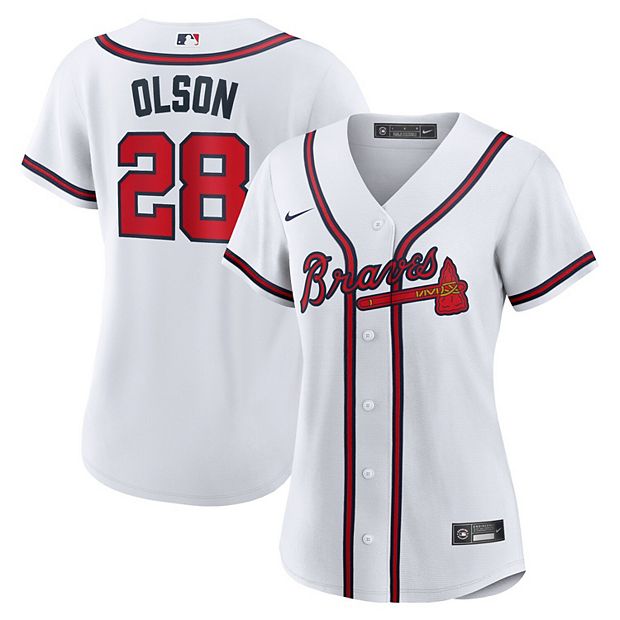 Atlanta Braves V-Neck Jersey - Gray