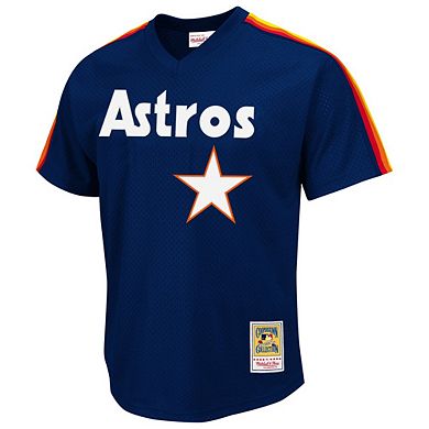 Men's Mitchell & Ness Nolan Ryan Navy Houston Astros 1988 Authentic Cooperstown Collection Mesh Batting Practice Jersey