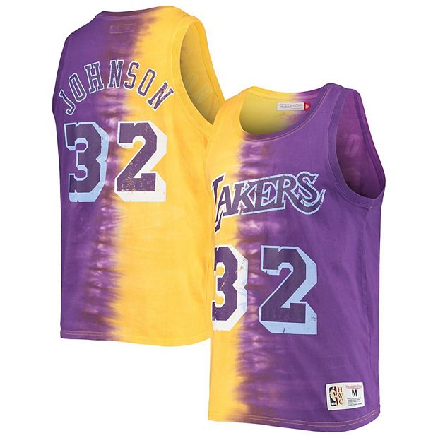 ADIDAS Hardwood Classics Los Angeles Lakers Jersey 32 Magic Johnson Men's Size S