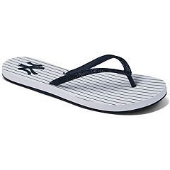 FOCO+Mens+New+York+Yankees+Shower+Slides+Blue+Sandals+Flip+Flops+