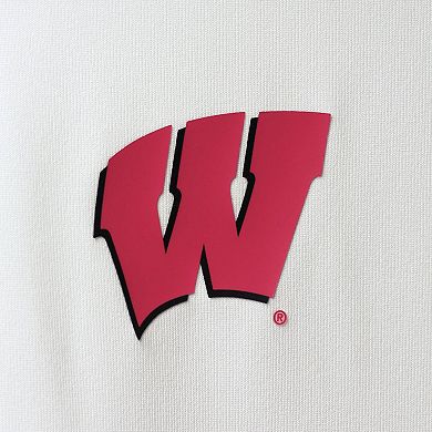 Men's Under Armour White/Red Wisconsin Badgers 2022 Blocked Coaches Performance Polo