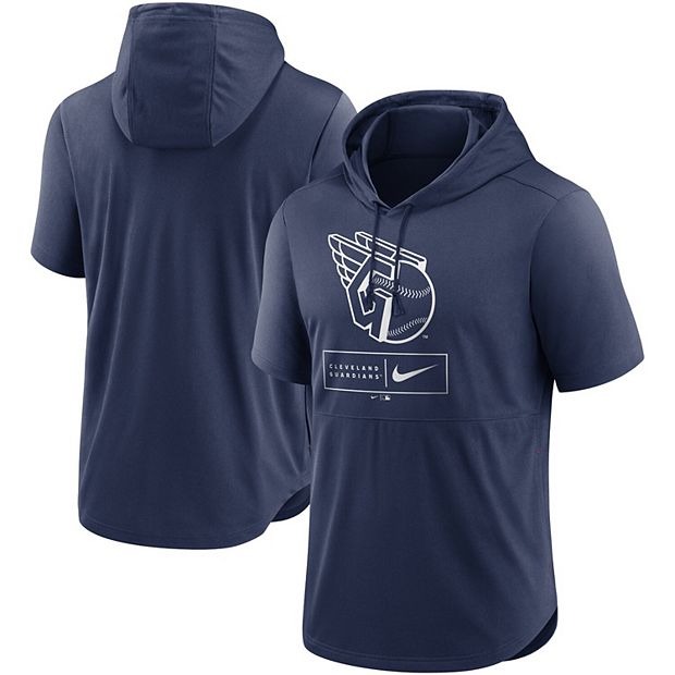 Nike Mens Cleveland Indians Logo Performance Hoodie in Blue for Men