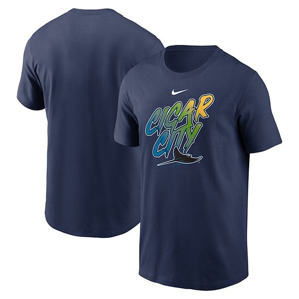 Women's Tampa Bay Rays Nike Light Blue Authentic Collection Velocity  Performance V-Neck T-Shirt