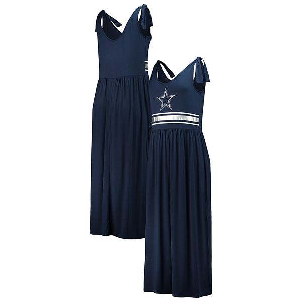 Women's G-III 4Her by Carl Banks Navy Dallas Cowboys Game Over Maxi - Dress
