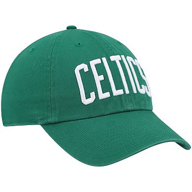 Men's '47 Kelly Green Boston Celtics Clean Up Wordmark Adjustable Hat