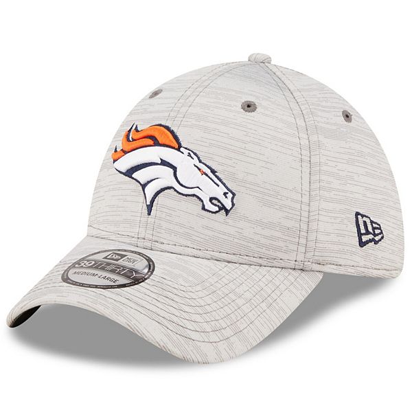 Men's Denver Broncos New Era Gray Distinct 39THIRTY Flex Hat