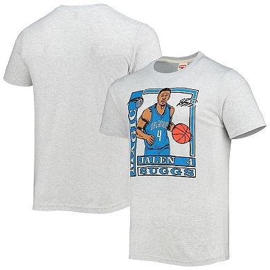 Men's Homage Jalen Suggs Heathered Gray Orlando Magic Rookie Player Pack Tri-Blend T-Shirt