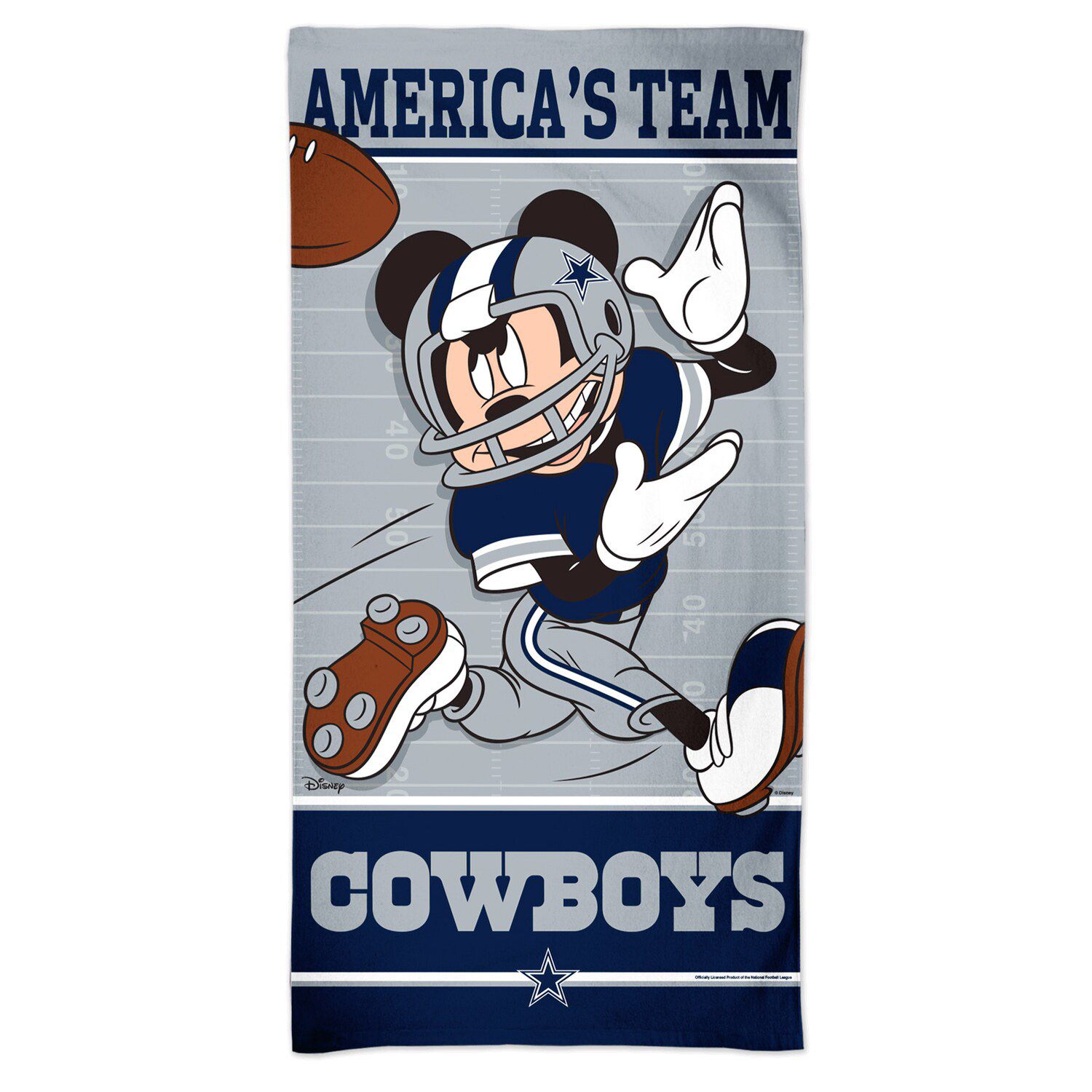 WinCraft Dallas Cowboys 30'' X 60'' Disney Spectra Beach Towel