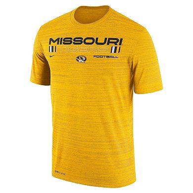 Men's Nike Gold Missouri Tigers Velocity Legend Dri-fit Performance T-shirt