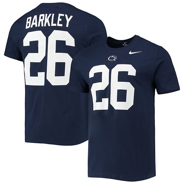 Men's Nike Saquon Barkley White Penn State Nittany Lions Name & Number  T-Shirt