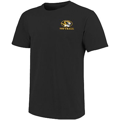 Men's Black Missouri Tigers Softball Seal T-Shirt