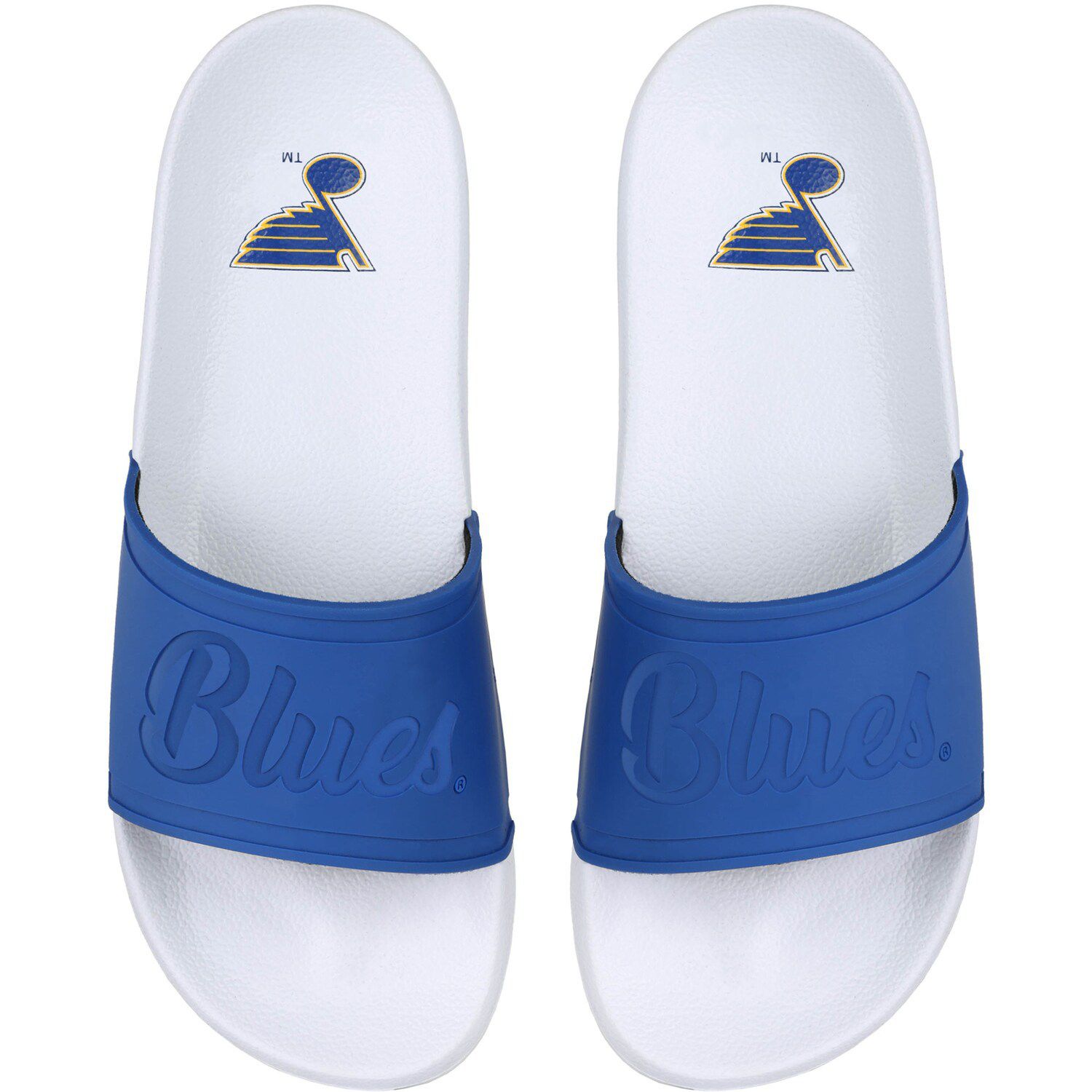 FOCO St. Louis Blues Men's Raised Slide Sandals