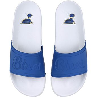 Women's FOCO St. Louis Blues Script Wordmark Slide Sandals