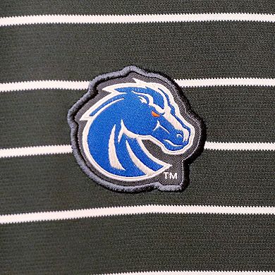 Men's Nike Anthracite Boise State Broncos Victory Stripe Performance Polo