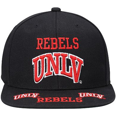 Men's Mitchell & Ness Black UNLV Rebels Front Loaded Snapback Hat