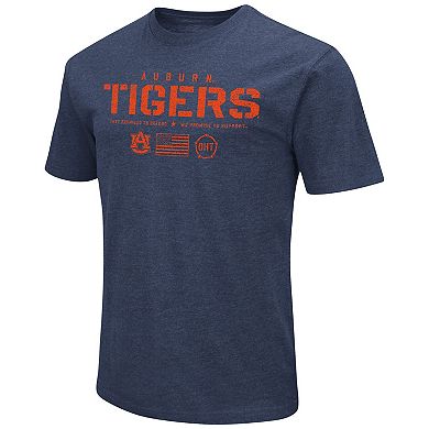 Men's Colosseum Navy Auburn Tigers OHT Military Appreciation Flag 2.0 T-Shirt