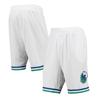Men's Mitchell & Ness White Dallas Mavericks 1998-99 Hardwood Classics Swingman Shorts