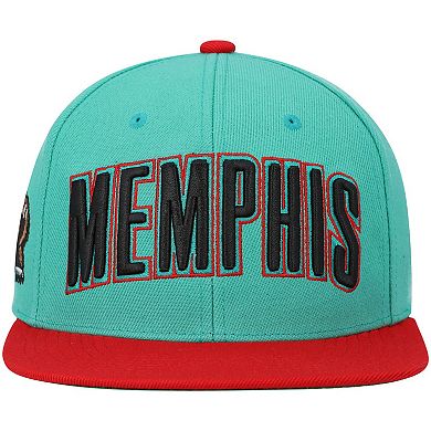 Men's Mitchell & Ness Teal Memphis Grizzlies Hardwood Classics Snapback Hat