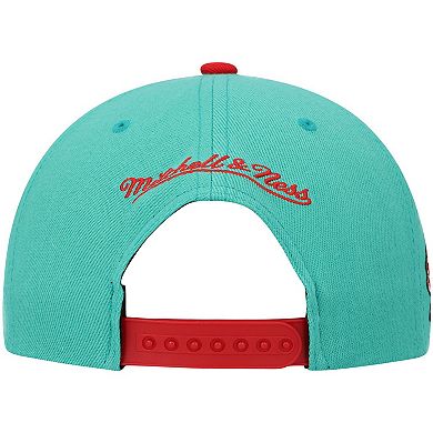Men's Mitchell & Ness Teal Memphis Grizzlies Hardwood Classics Snapback Hat
