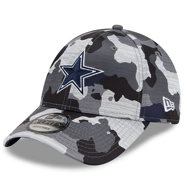 Men's New Era Gray Dallas Cowboys Distinct Adjustable Visor