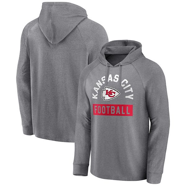 Tommy Hilfiger Mens Kansas City Chiefs Hoodie Sweatshirt, Grey, Medium