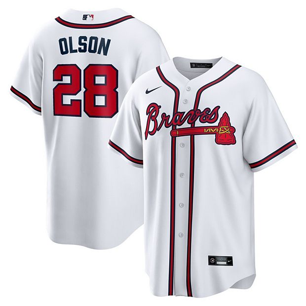 Men's Atlanta Braves Matt Olson Nike Red Name & Number T-Shirt