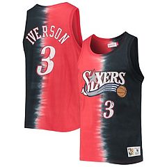 Men's Mitchell & Ness Allen Iverson Red Philadelphia 76ers Hardwood Classics Lunar New Year Swingman Jersey