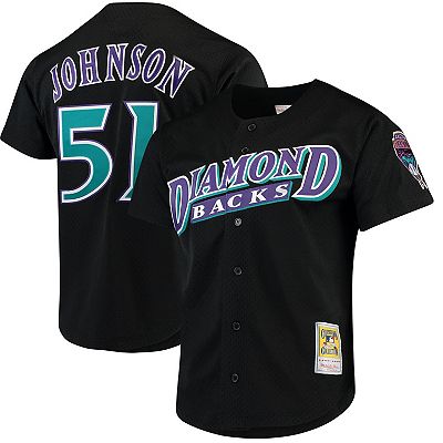 Men's Mitchell & Ness Randy Johnson Black Arizona Diamondbacks