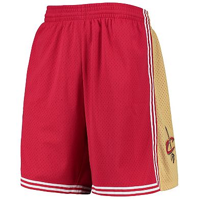 Men's Mitchell & Ness Wine Cleveland Cavaliers 2003-04 Hardwood Classics Swingman Shorts