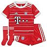 Toddler adidas Red Bayern Munich 2022/23 Home Mini Kit