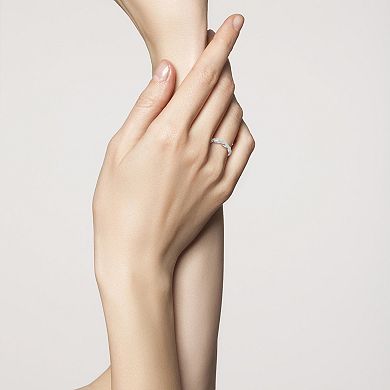 Sunkissed Sterling Cubic Zirconia Bubble Ring